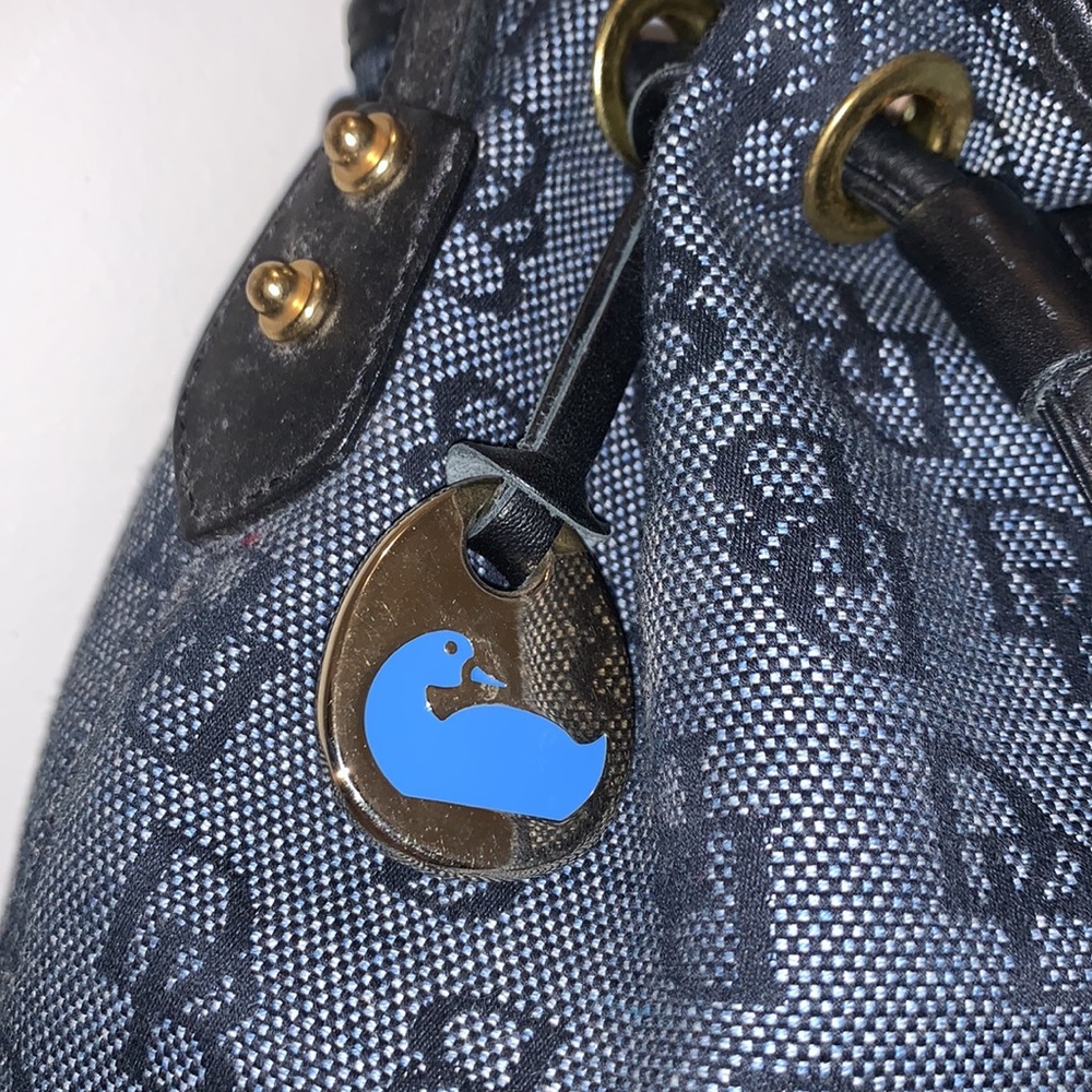 Dooney & Bourke Black and Gray Bucket Bag - Picture 5 of 12